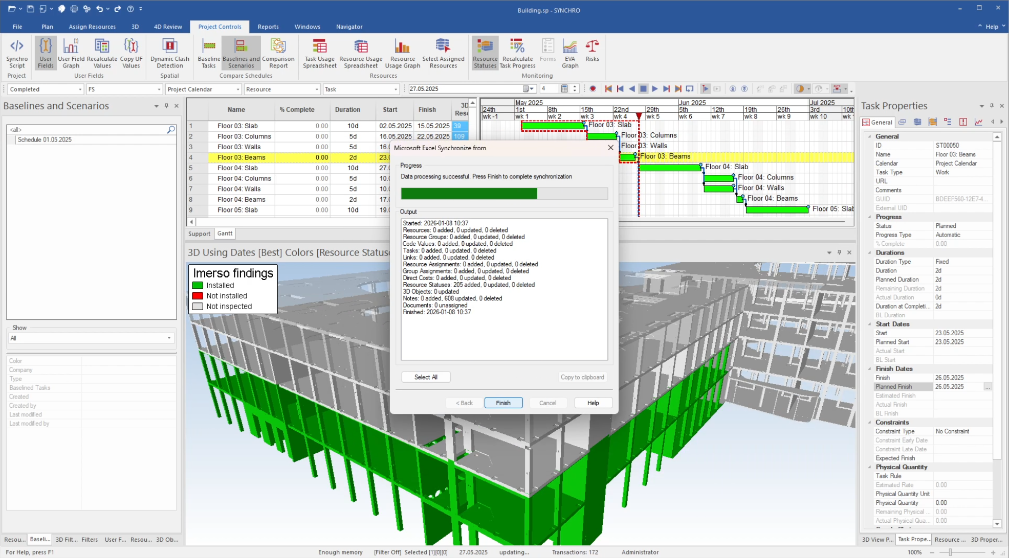 1 Import Imerso results