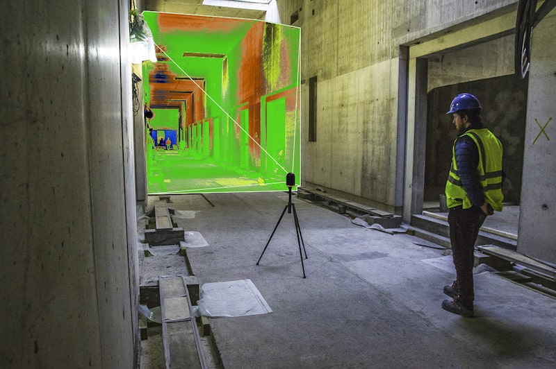 Imerso doing 3D Scanning on construction site
