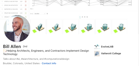 Bill Allen is a leader of design technology for the construction industry. He has 15+ years of experience managing tech for buildings in AEC for firms