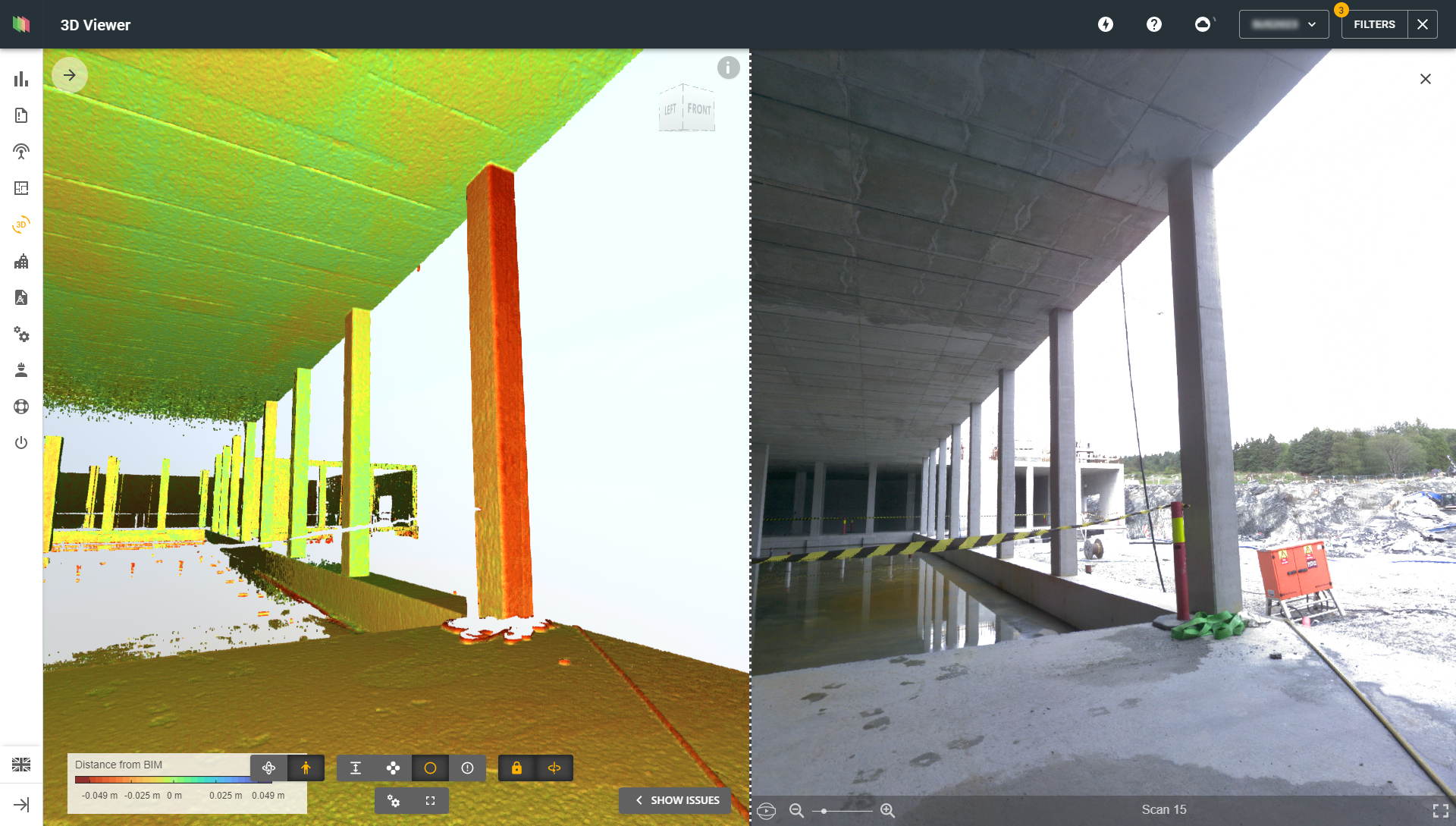 Imerso gives full As built data for the construction quality management