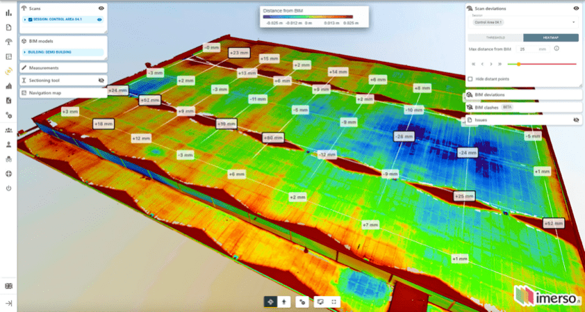 Imerso Construction AI surface analysis