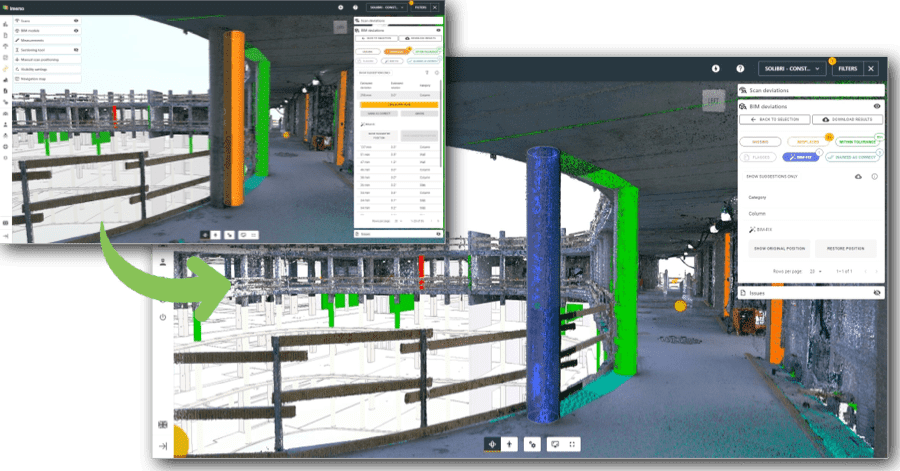 Imerso’s BIM-Fix function automatically moves your BIM objects to their real As Built - Lean Construction. 