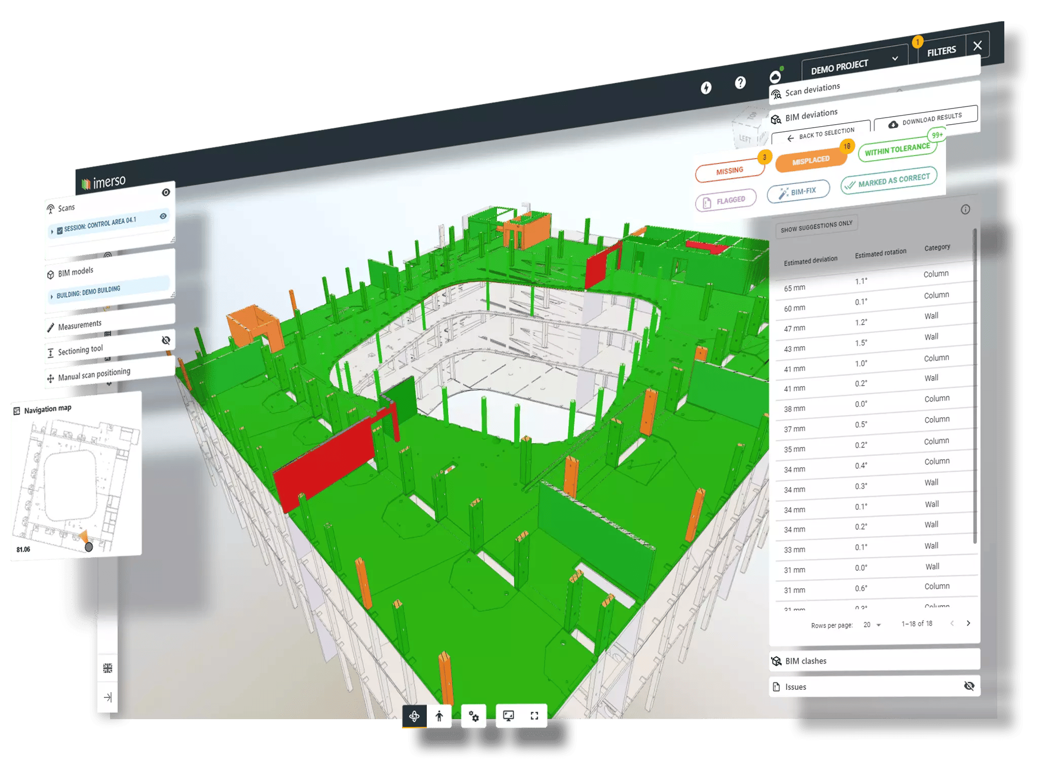 Imerso's Qualitätskontrolle Software