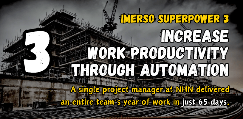 construction work productivity increase with Imerso for NHN